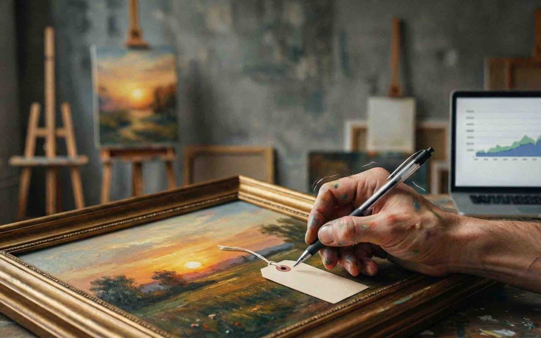 Miért remeg meg a kezed, amikor árat kell írni a képre?