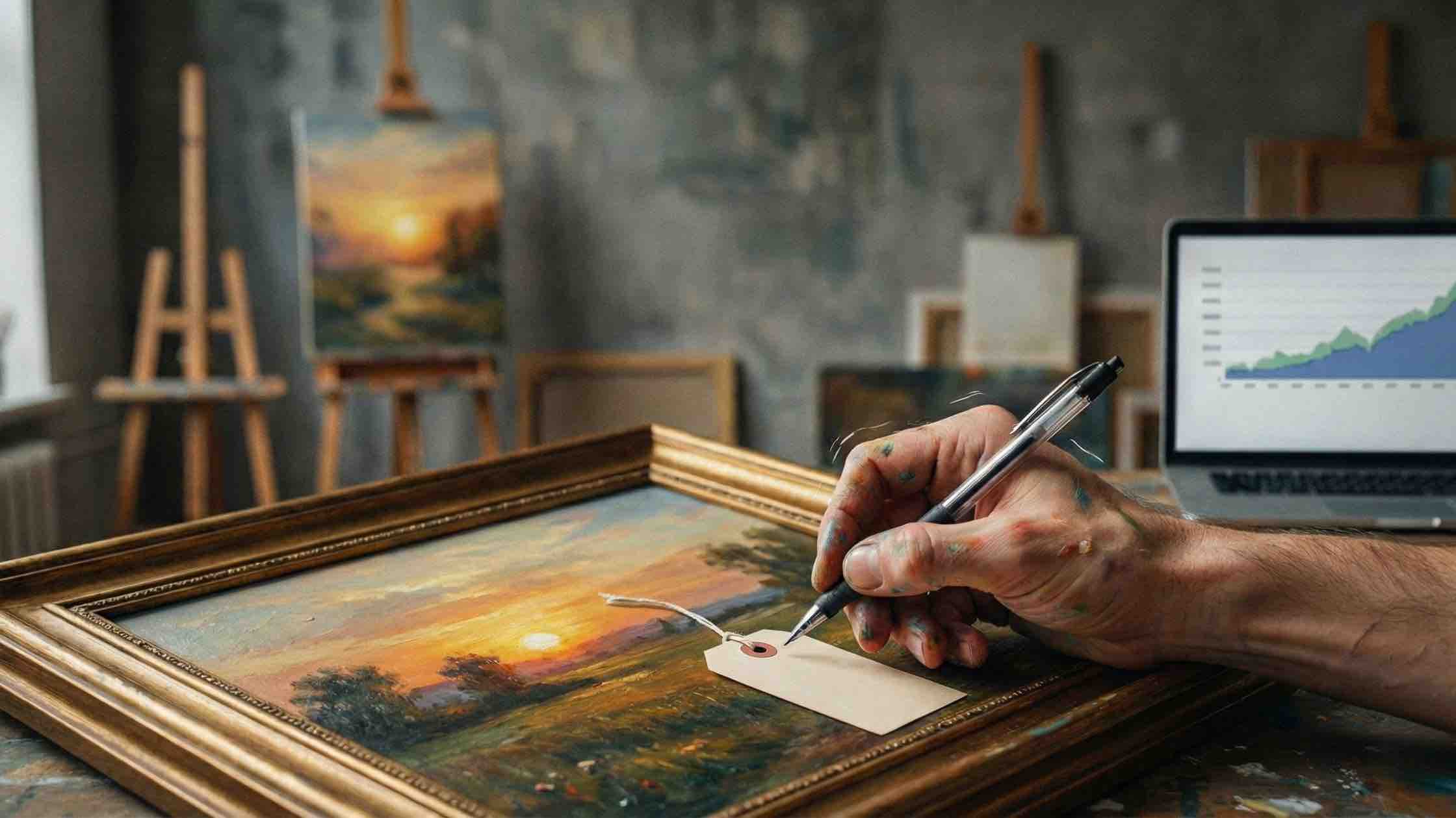 Miért remeg meg a kezed, amikor árat kell írni a képre?